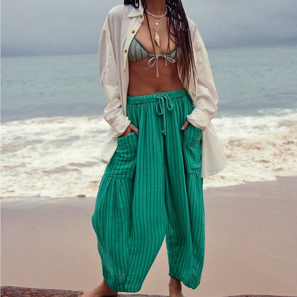 NWT Free People Quinn Striped Pants